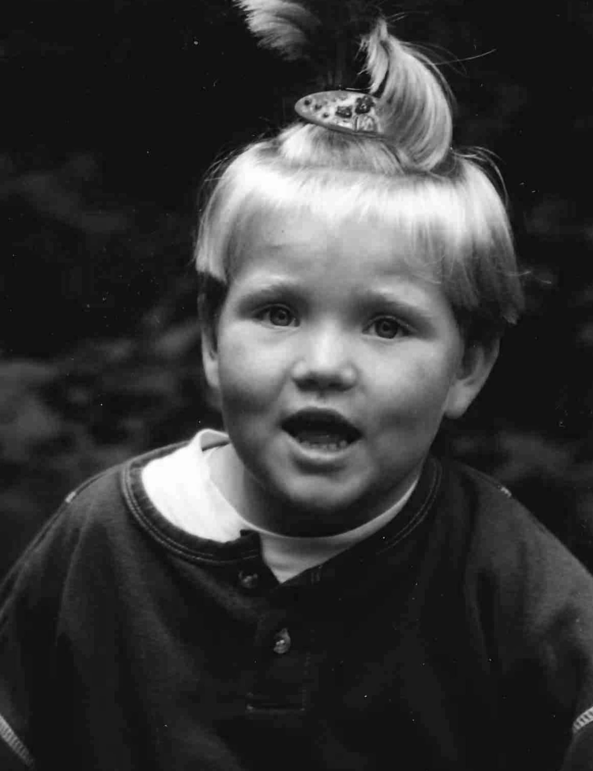 Jeugdfoto van Merel Bekkers