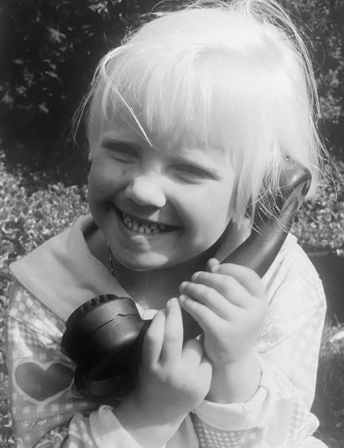 Jeugdfoto van Sigourney van Ee